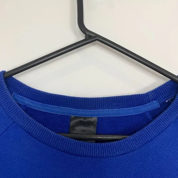 Adidas Football Sweatshirt Mens Size XL Blue Cotton Pullover Sportswear - Picture 5 of 7